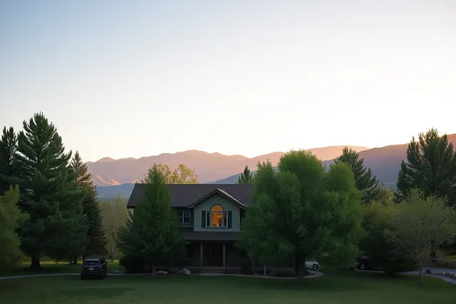 Two-story home on a large lot with mature trees and mountain views in Niwot